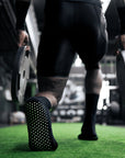 eXtend Grip crew – Compression Grip Socks – Black/Lime