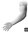 eXtend Low – Compression Arm Sleeves for Recovery – White – 2-pack