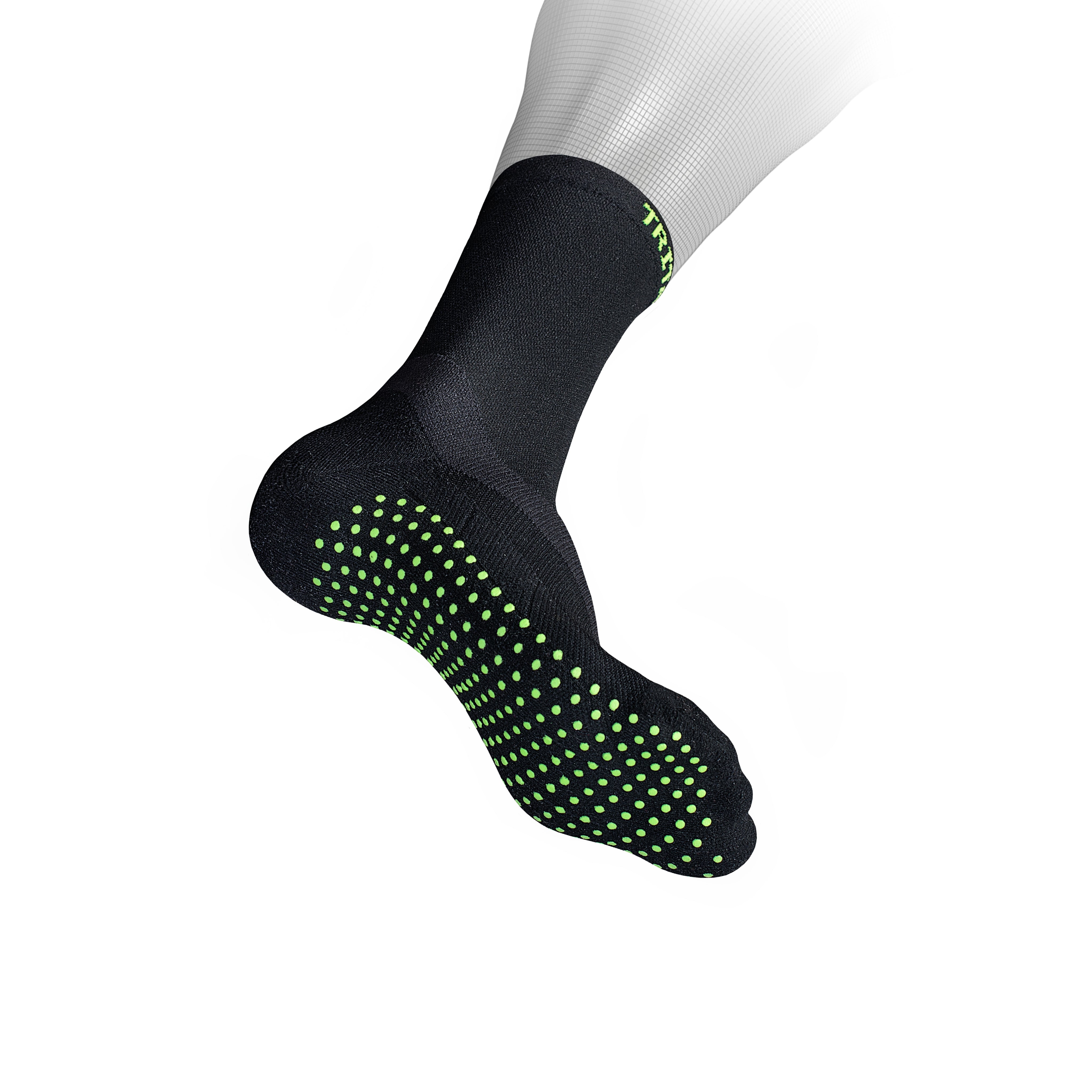 Grip Socken in azurblau/weiß | im Shop