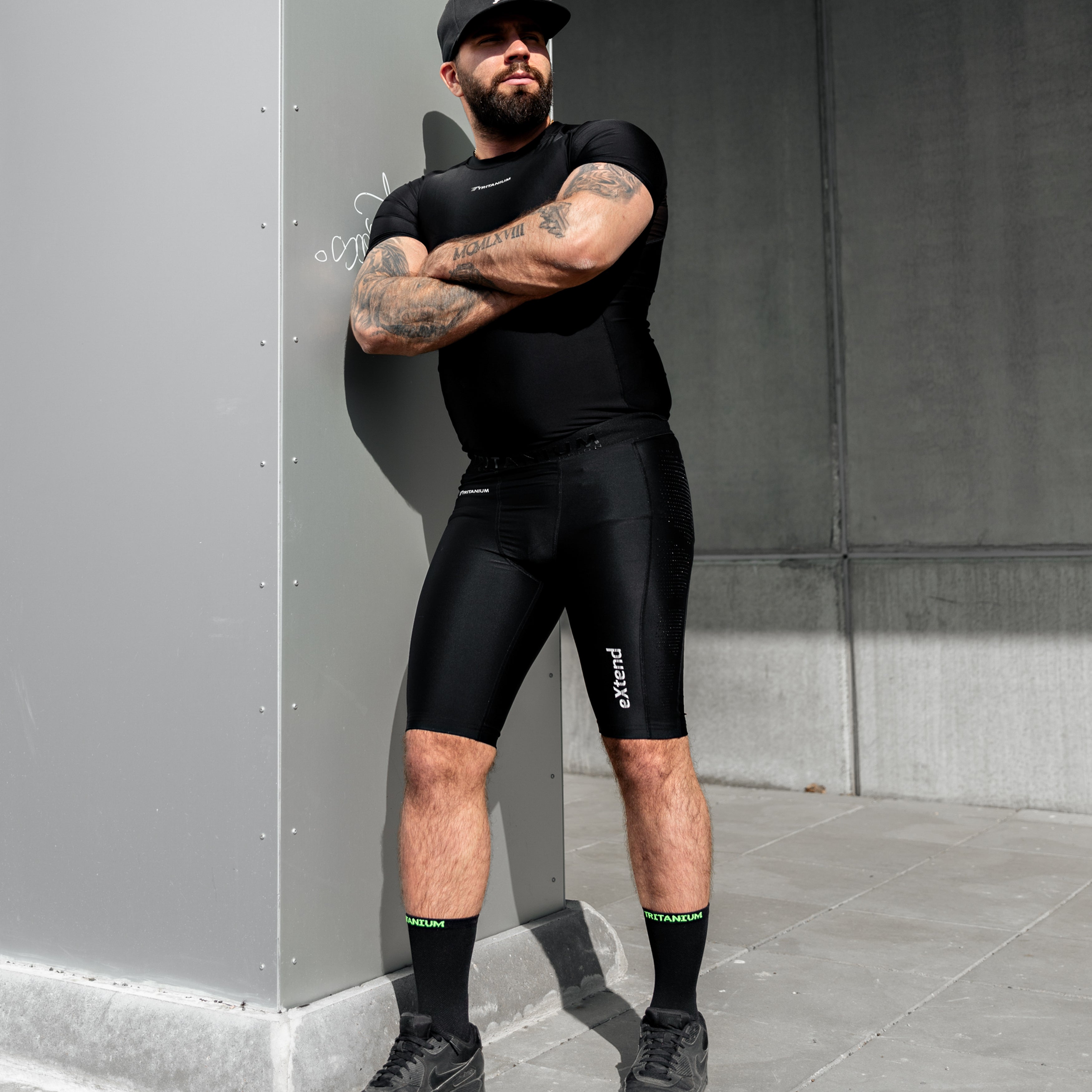 eXtend Performance – Men's Compression Half Tights – Tritanium Store