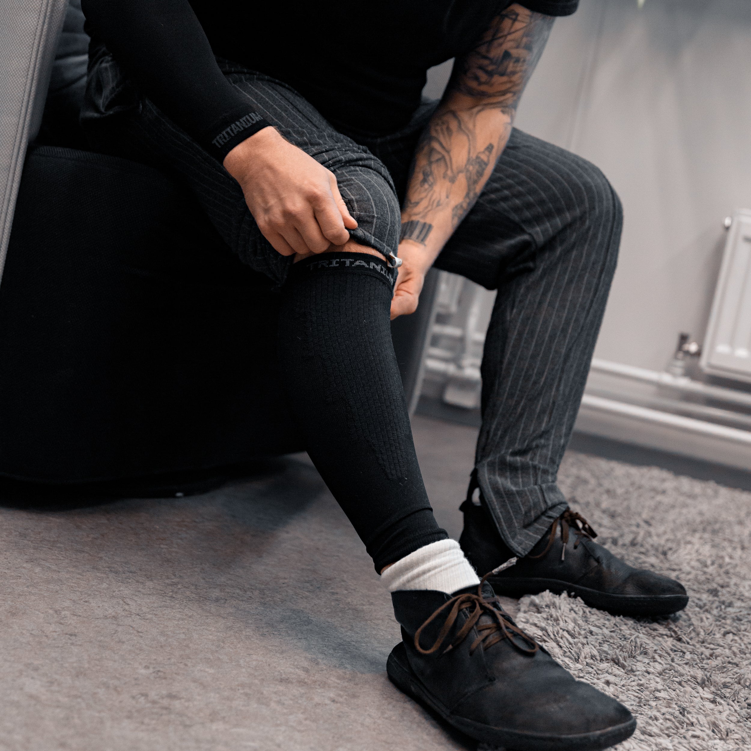 スリムレイ eXtend Low – Compression Calf Sleeves for Recovery – Black